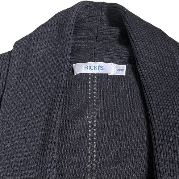RICKI’S Long Sleeve Cardigan Black Size XS - Picture 6 of 7